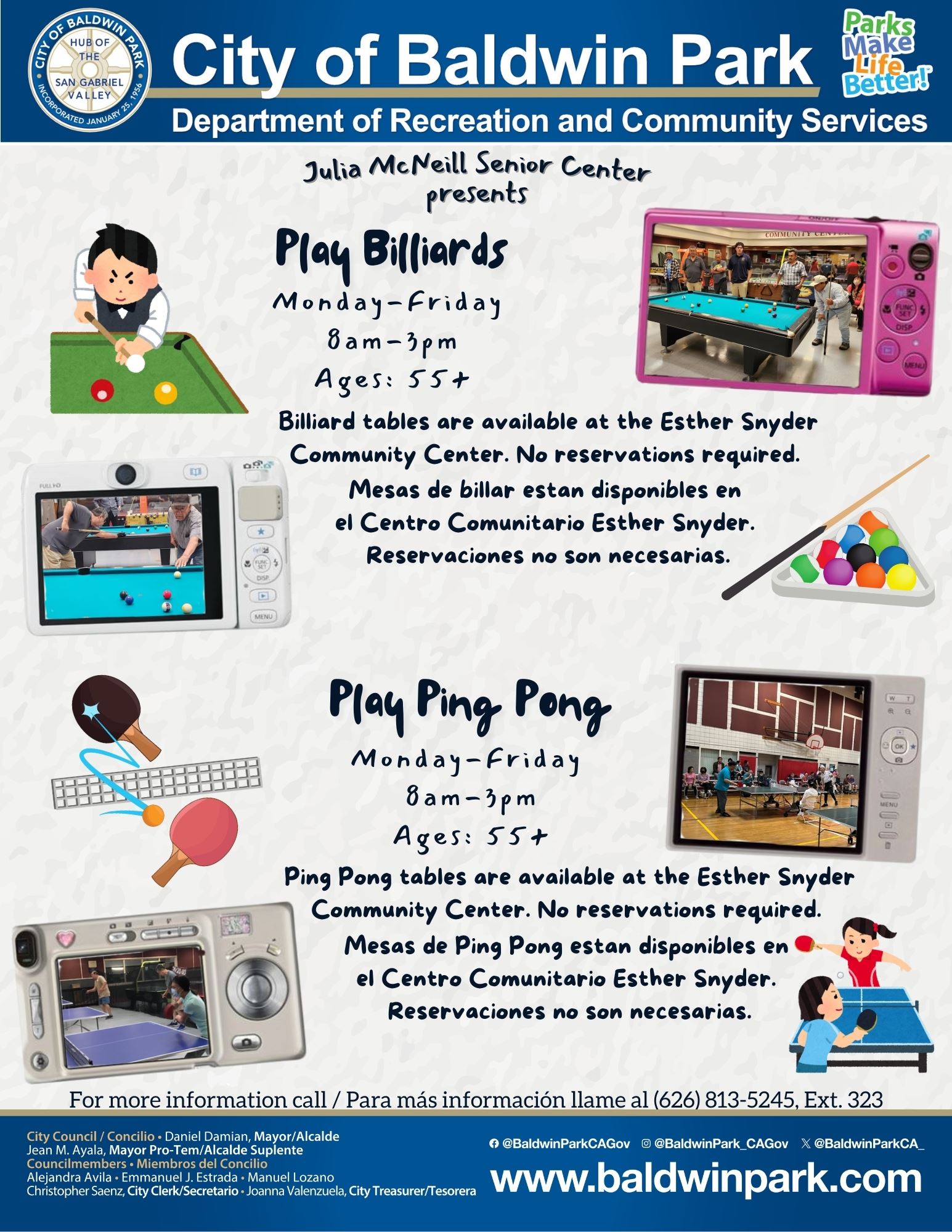 Play Billards and Play Ping Pong