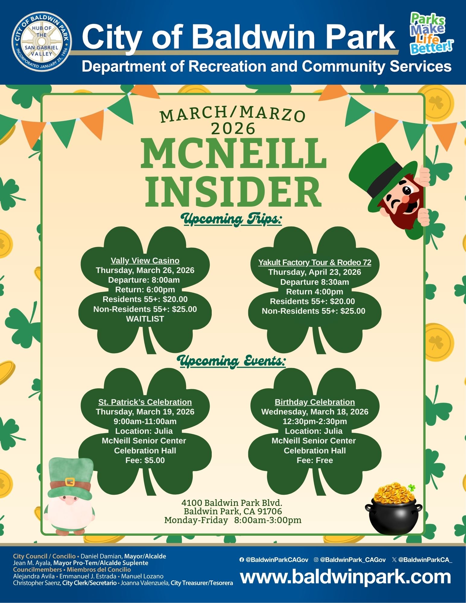 Senior Center Booklet - January 2026